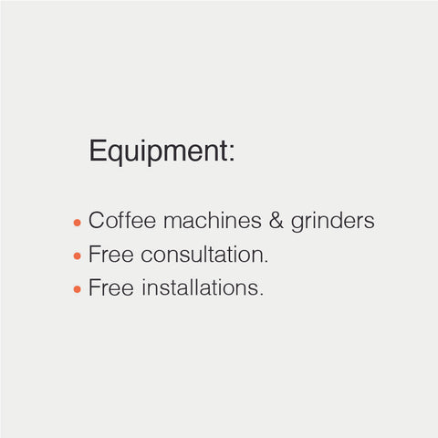 Coffee Equipment Sales - Free Consultations and Free Installations