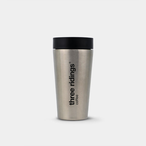 Three Ridings x Circular & Co 12oz Branded Travel Mug - Stainless