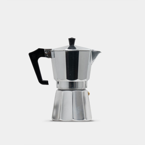 Pezzetti Stove Top Coffee Brewer - 6 Cup - Aluminium