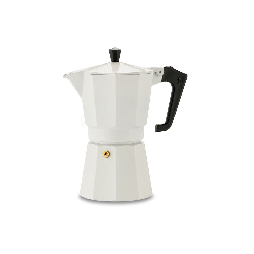 Pezzetti Stove Top Coffee Brewer - 6 Cup - White